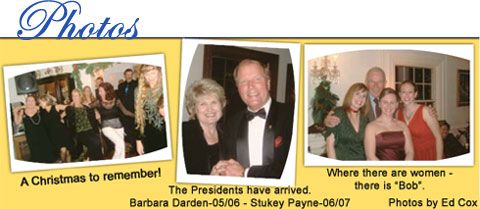 Swansboro Rotary Club event photos: A Christmas to remember, The Presidents have arrived - Barbara Darden 2005/2006 and Stukey Payne 2006/2007, Where there are women - there is 'Bob.'