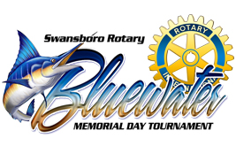 Swansboro Rotary Club Bluewater Memorial Day Tournament logo